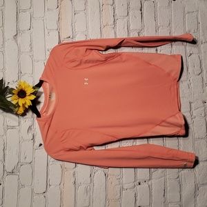 Under Armour long sleeve base layer pink Sz M